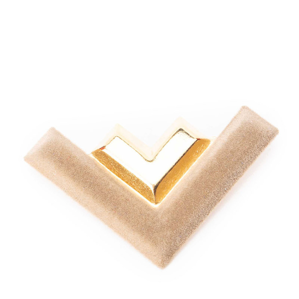 Anne Thomas Brooch Women Tan